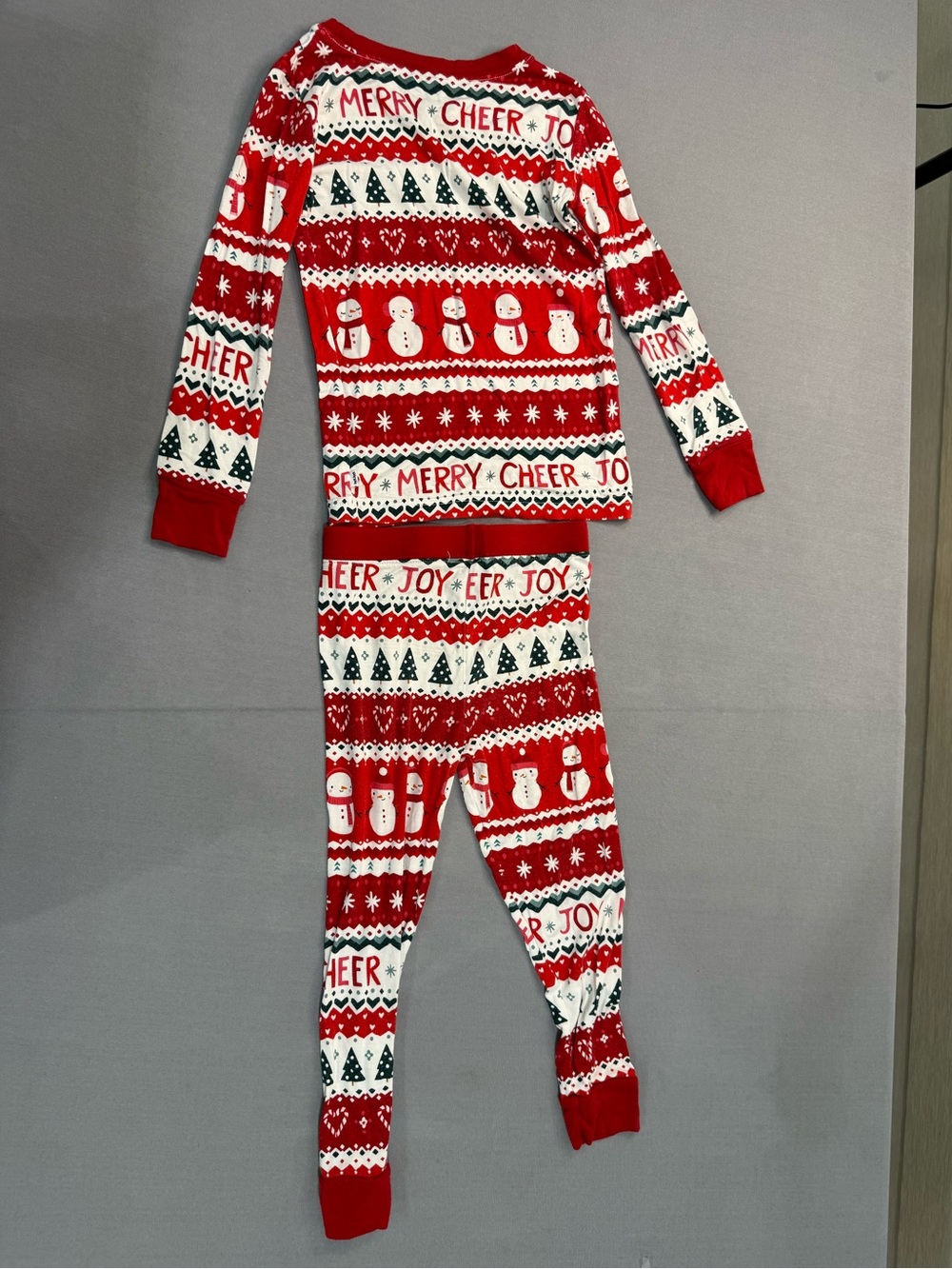 Little Sleepies 2T Bamboo 2pc Pajama Set Christmas Snowman Long Sleeve RGB